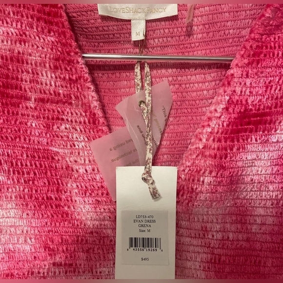LoveShack Fancy Evan Dress - Pink - size M - Picture 2 of 3